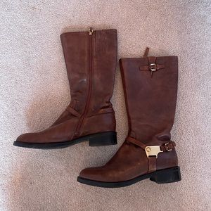 Brown Leather Riding Boots